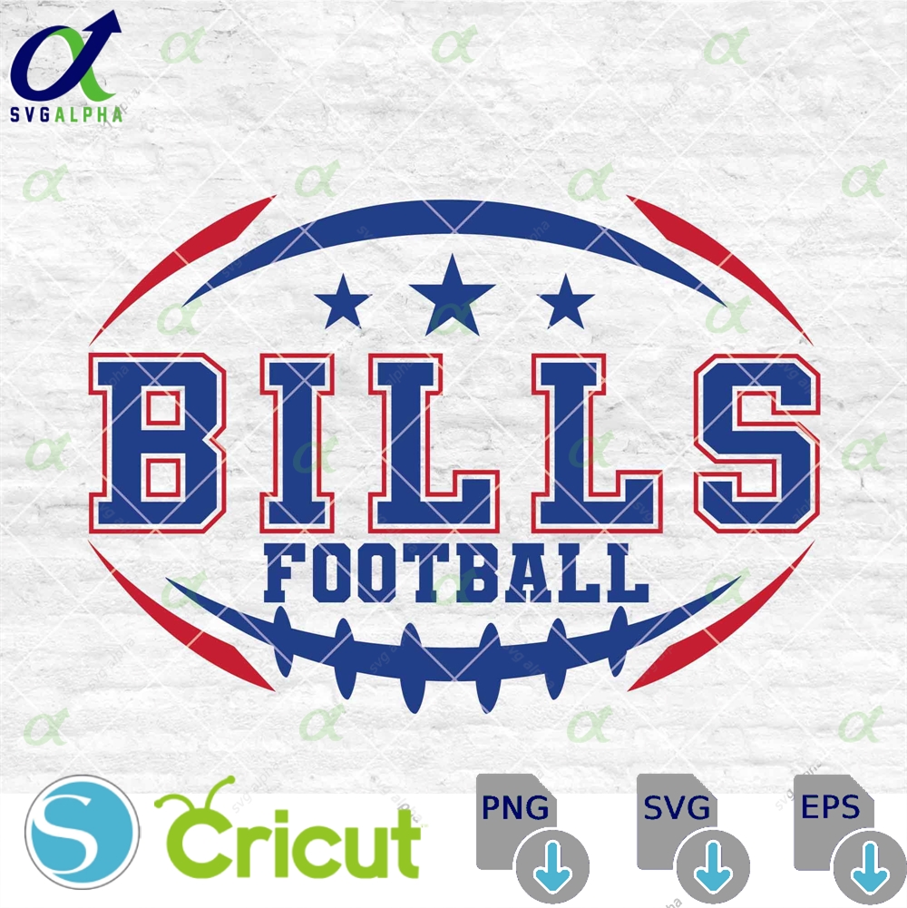 Bills Football Svg Football Svg Sports Svg Football Shirt Sublimation Designs Png Dxf Jpg Eps